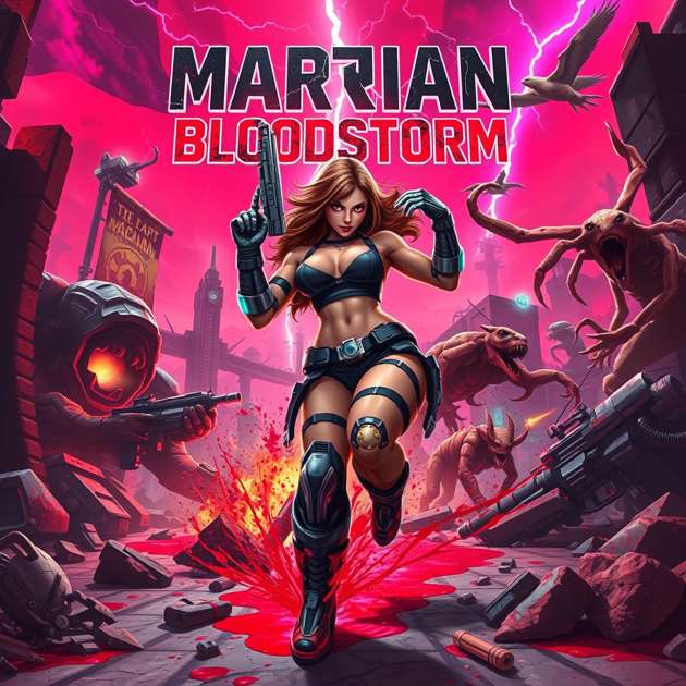 Martian Bloodstorm - Jabali AI Poster