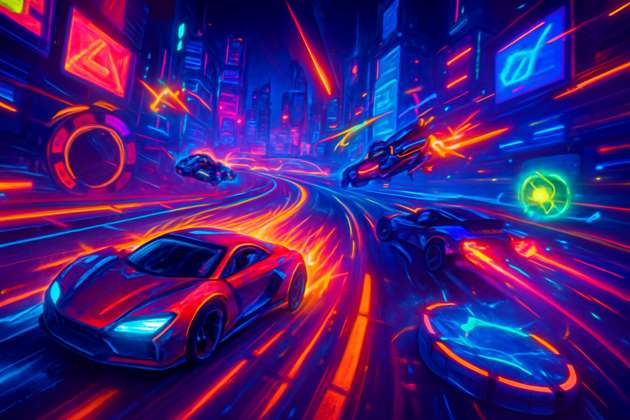 Neon Velocity: Combat Racers - 3D Racing by Jabali AI