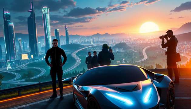 Neon Torque City - Jabali AI Poster