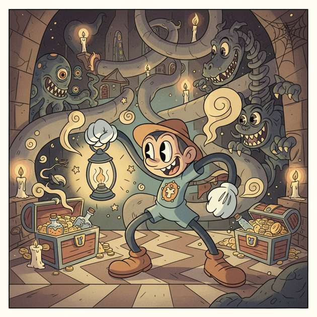 Cartoon Caper Clash - Dungeon Crawler RPG by Jabali AI