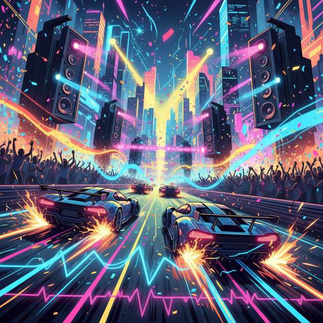 Rhythm Drift: Festival Fury - Jabali AI Poster