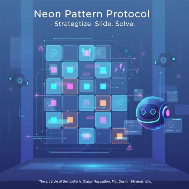 Neon Pattern Protocol - Jabali AI Poster