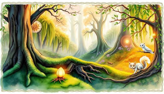 The Seedling’s Gentle Ascent - Jabali AI Poster