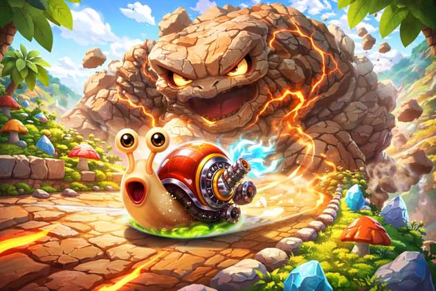 Snail Drift Continental Shift - Jabali AI Poster