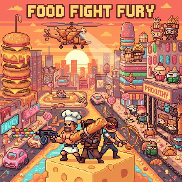 Food Fight Frenzy - Jabali AI Poster