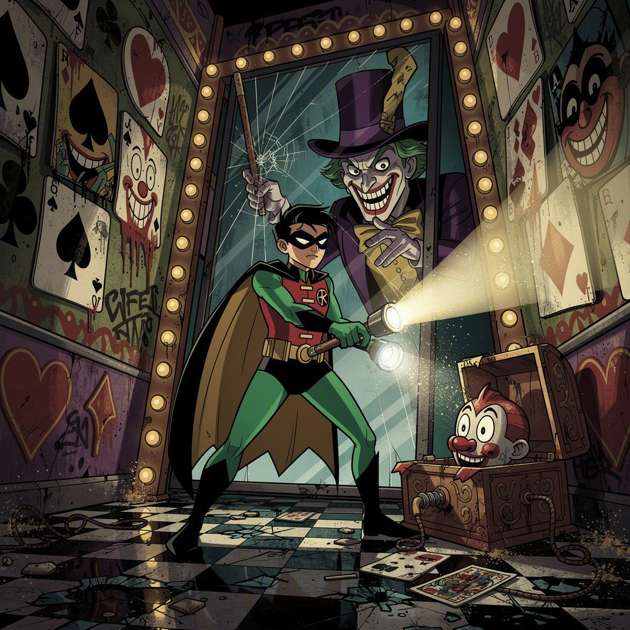 Robin and Joker Night Fright - Jabali AI Poster