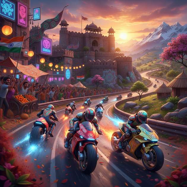 Rival Riders: India Rush - Jabali AI Poster