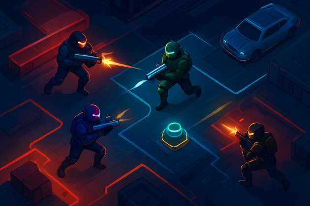 Neon Tactical Arena - Jabali AI Poster