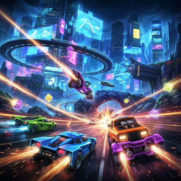 Neon Rivals: Turbo Combat - 3D Racing by Jabali AI