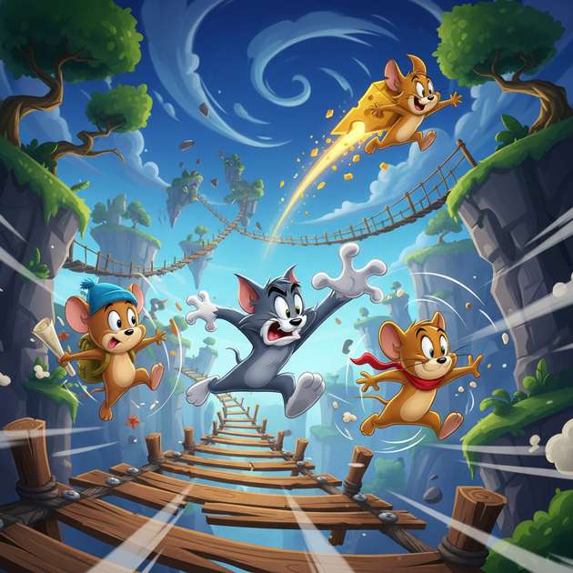 Jerry’s Mad Dash Mayhem - Jabali AI Poster