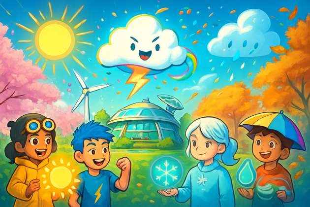 Climate Quest: Seasons Unraveled - Jabali AI Poster