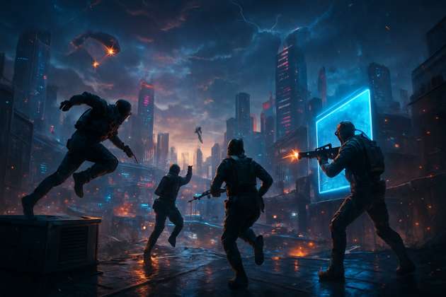 Neon Dropzone - Jabali AI Poster