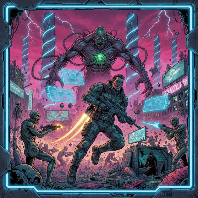 Neon Ruin: Dead Circuit - Jabali AI Poster