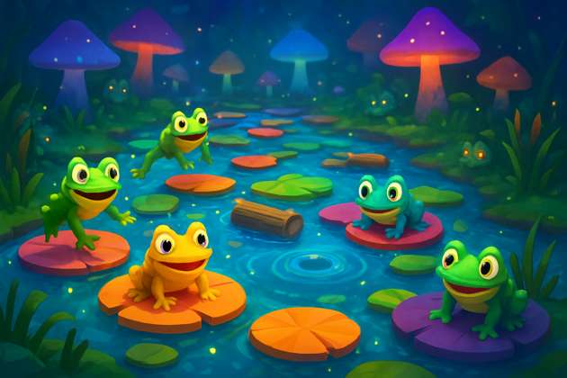 Lily Pad Leap - Jabali AI Poster