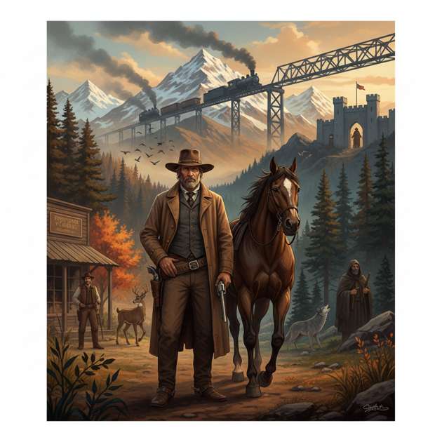 Ashes of the Frontier - Jabali AI Poster