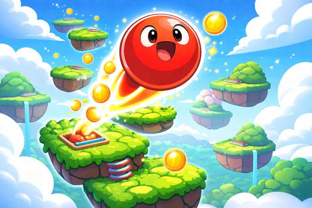 Red Bounce Rush - Jabali AI Poster