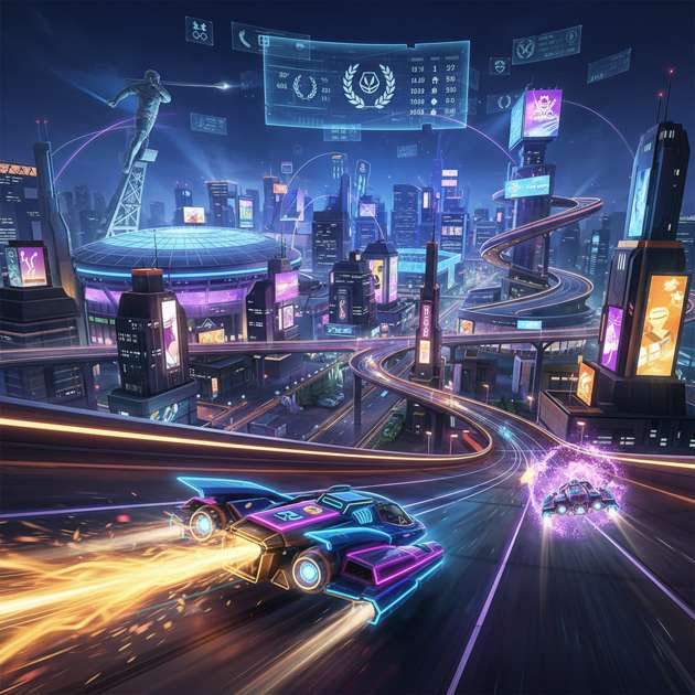 Stadium Rush: Neon Rivals - Jabali AI Poster