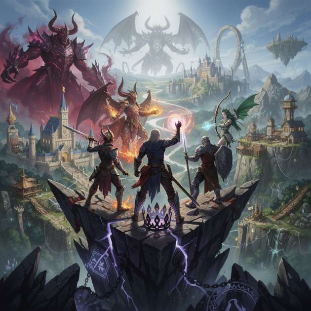 Legends of the Eternal Realm - Jabali AI Poster