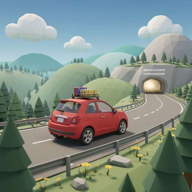 Skyway Mountain Drive - Jabali AI Poster