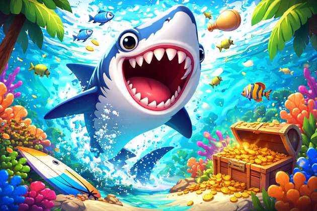 Hungry Shark Frenzy - Jabali AI Poster