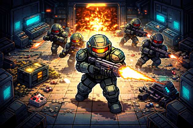 Pixel Army Rush - Jabali AI Poster