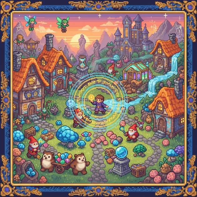 Enchanter’s Village Quest - Jabali AI Poster