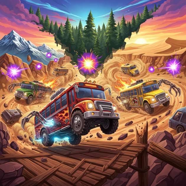 Bus Rampage: Off-Road Rivals - 3D Racing by Jabali AI
