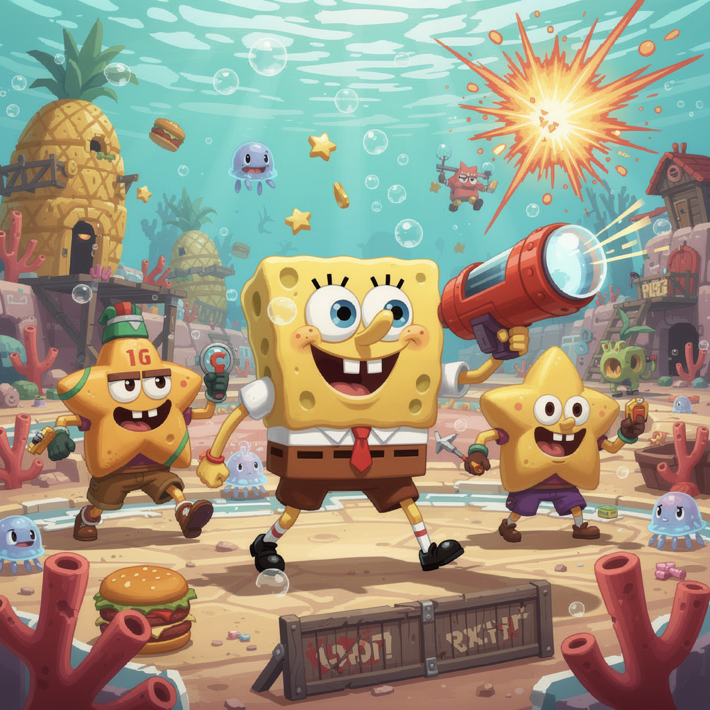 Brawl Bob Esponja Adventures - Instant game by Jabali AI