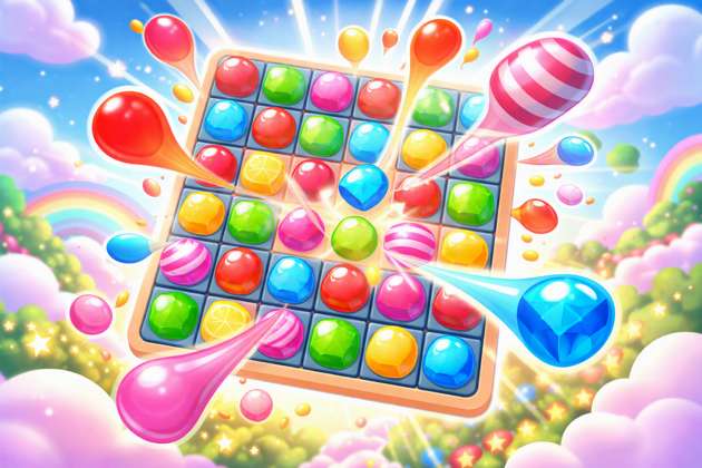 Candy Swipe Crush - Jabali AI Poster