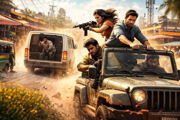 Punjab Heist 4 - Jabali AI Poster