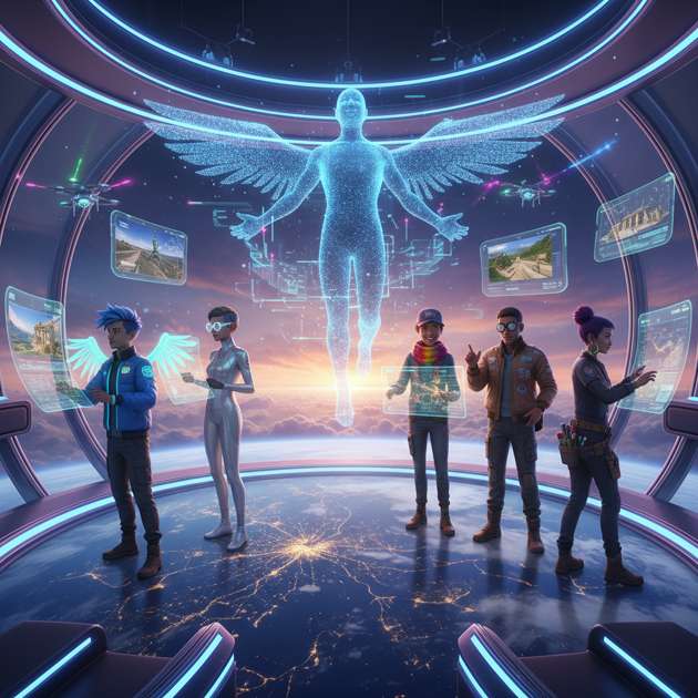 SkyQuest: Drone Trivia Odyssey - Jabali AI Poster