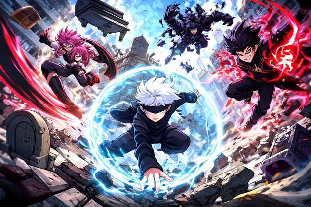 Jujutsu Shenanigans Chaos Unleashed - Jabali AI Poster