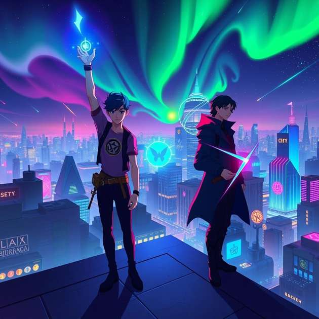Veins of Neon Magic - Jabali AI Poster