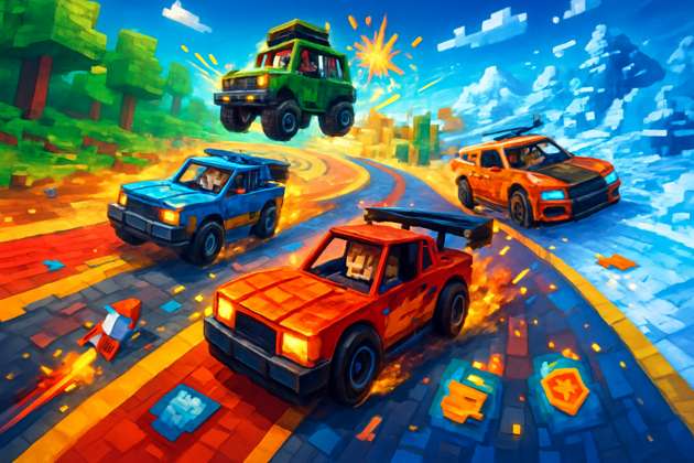 Block Racer Showdown - Jabali AI Poster