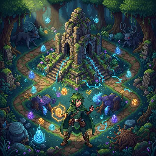 Mossfoot and the Arcane Siege - Jabali AI Poster