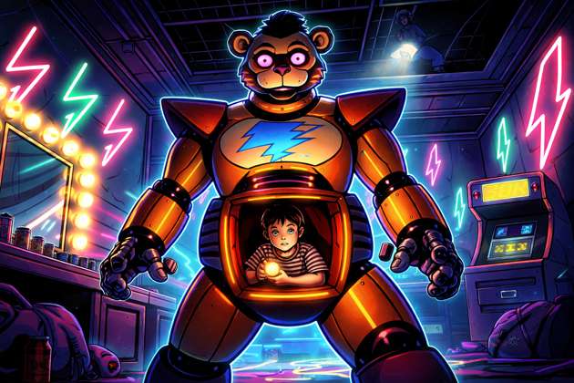 Glamrock Escape: Neon Nightbreak - Jabali AI Poster