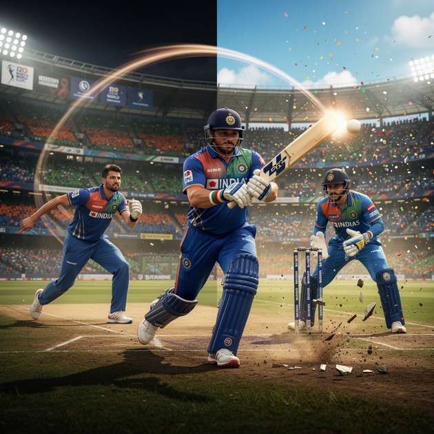 India Cricket Clash - Jabali AI Poster