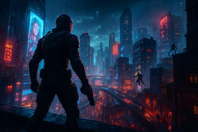 Neon Rebellion - Jabali AI Poster