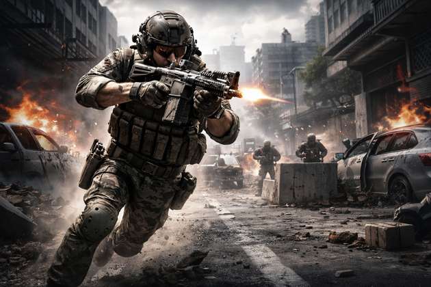Zona de Guerra FPS - Jabali AI Poster