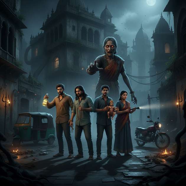 BHUDIYA: THE HAUNTED HOUSE - Jabali AI Poster
