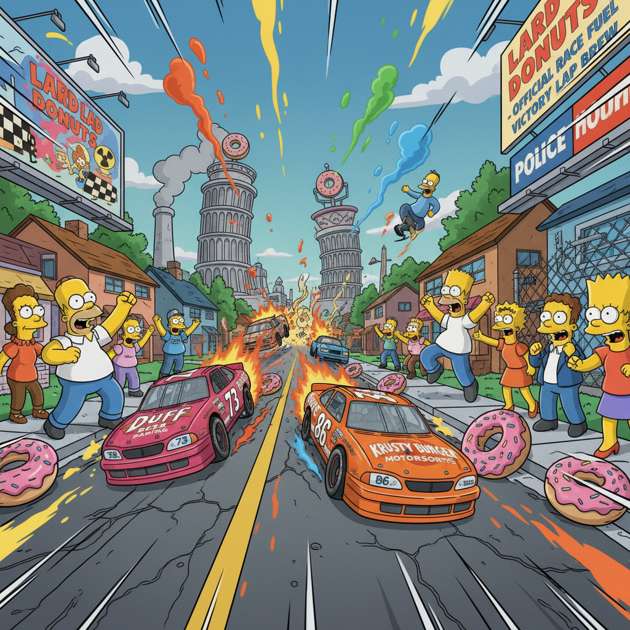 Springfield Turbo Showdown - 3D Racing by Jabali AI