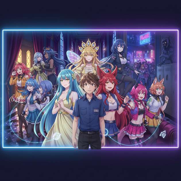 Neon Pact: Mansion Hearts - Jabali AI Poster