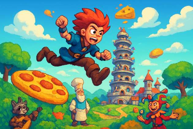 Reddie's Cheesy Tower - Jabali AI Poster