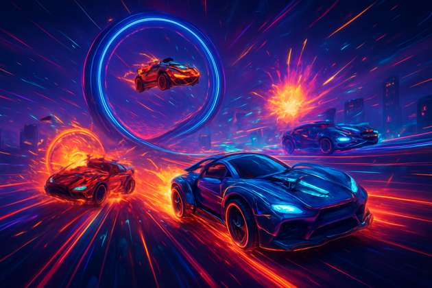 Neon Velocity: Turbo Clash - Jabali AI Poster