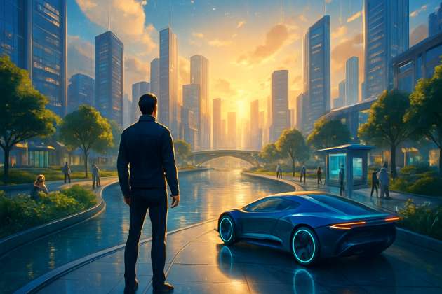 Radiant Cityscape - Jabali AI Poster