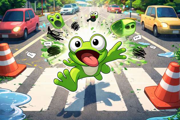 Frogger But Pepe Is Cancelled - Jabali AI Poster