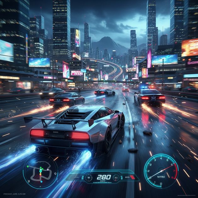 Ultimate City Racer - Jabali AI Poster