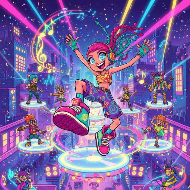Neon Groove Festival - Jabali AI Poster