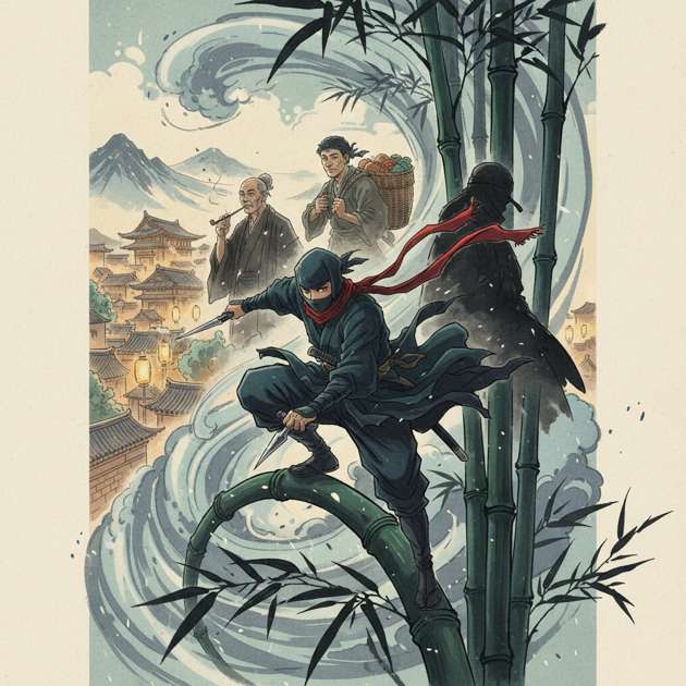 Ninja Ink: Feudal Bonds - Jabali AI Poster