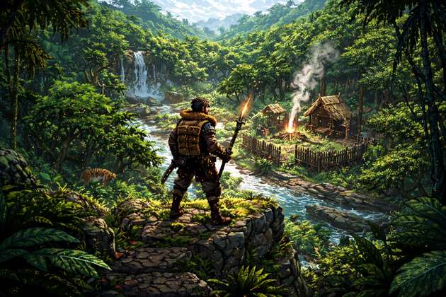 Island Survival: Jungle Reborn - Jabali AI Poster